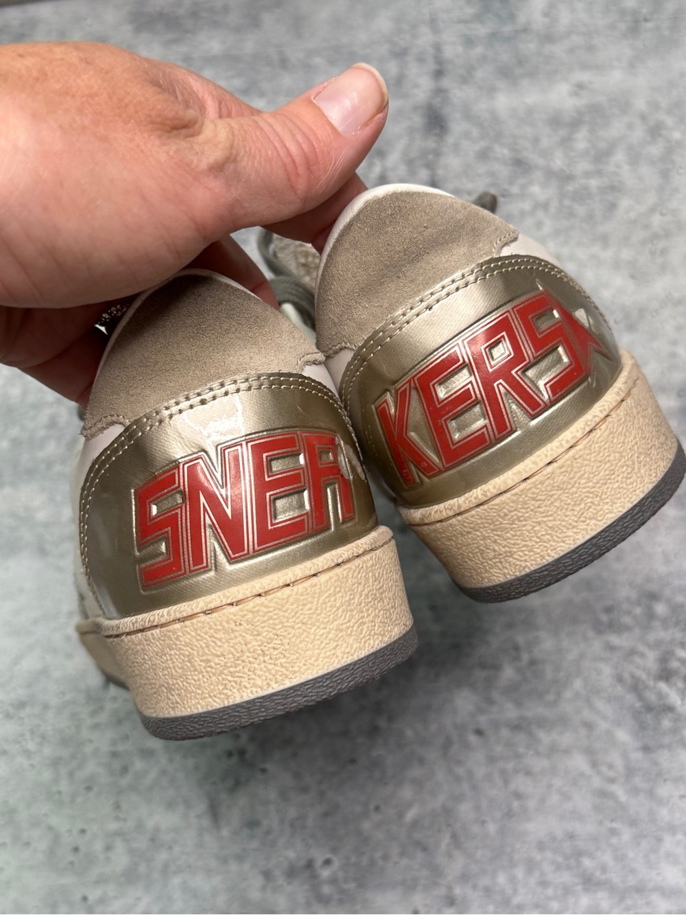 Golden Goose Ball Star Sneakers Milk/Taupe/Beige 36 - Picture 5 of 8